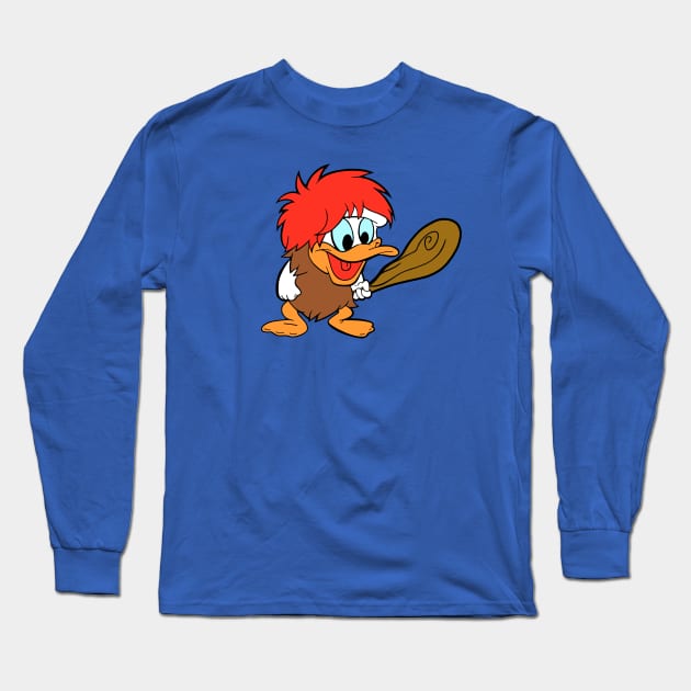 Bubba The Caveduck Long Sleeve T-Shirt by BigOrangeShirtShop